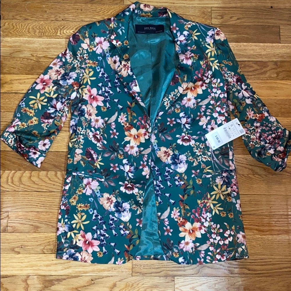 NWT! Zara Floral Blazer or Jacket